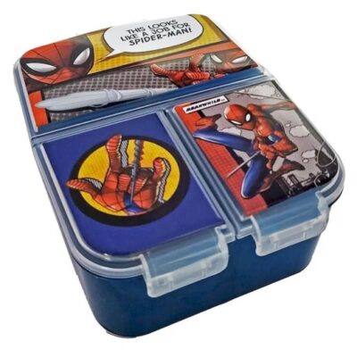 Lunchera Hermética con divisiones Spiderman