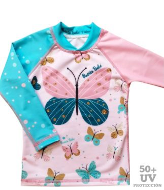 Remera Mariposas UV 50+