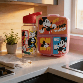 Set Lunchera (3 Compartimenos) + Botella Disney