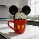 Taza cerámica 3D con tapa 350ml